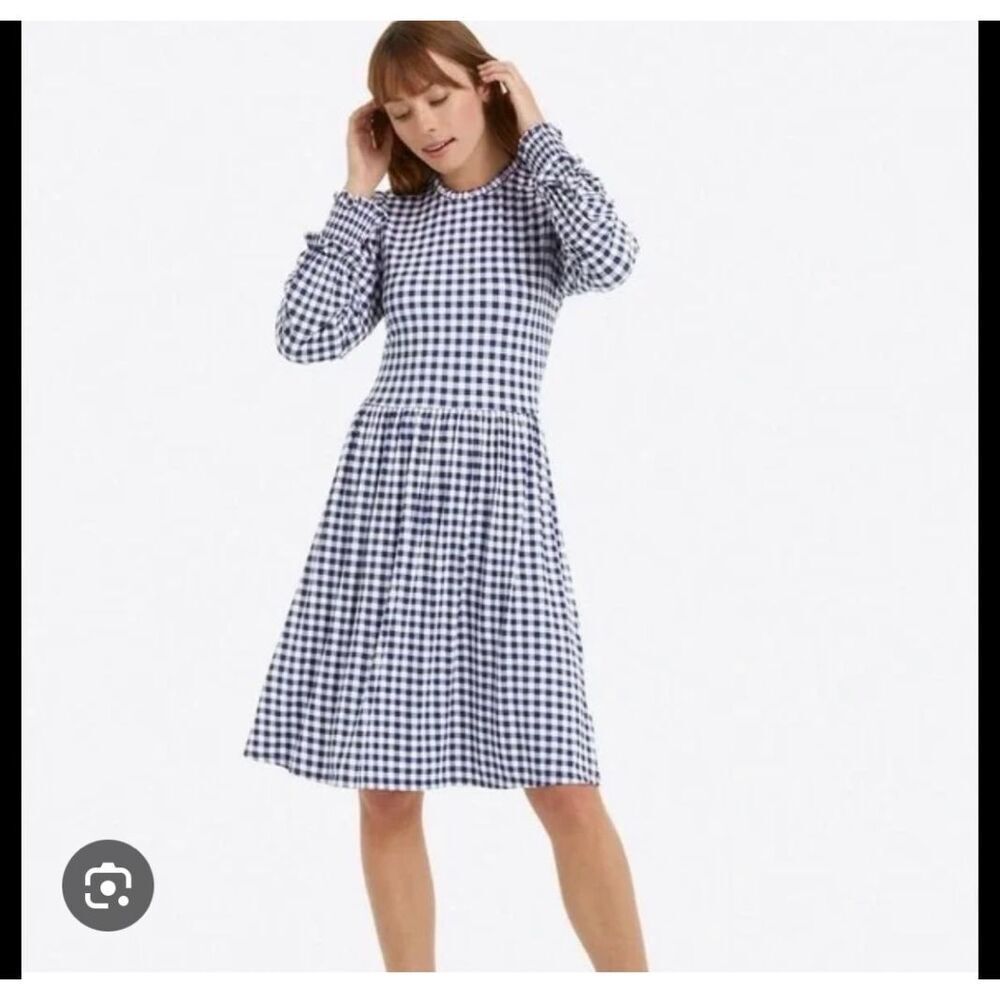 Draper James Kitty Dress in Blue & White Gingham sz 2X NWT Trad Wife